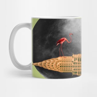 Chrysler building the night of the flamingo lovers' dance Mug